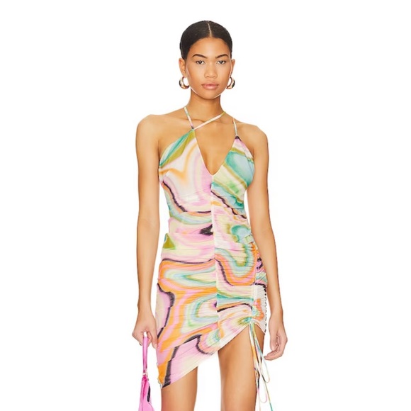 h:ours Dresses & Skirts - Sucre Mini Dress in Multi Solarized